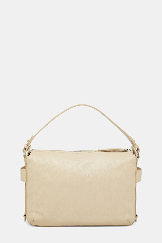 BEIGE LEATHER BAG 4