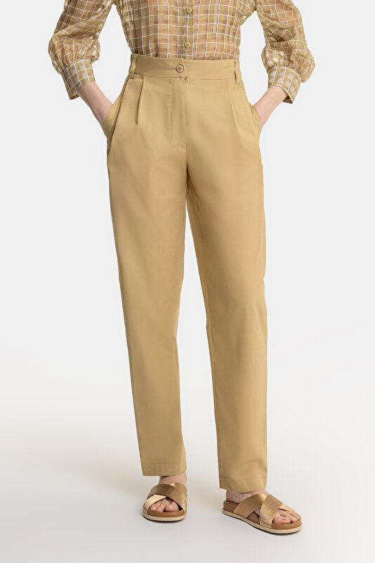 CAMEL SKINNY LEG TROUSERS 2