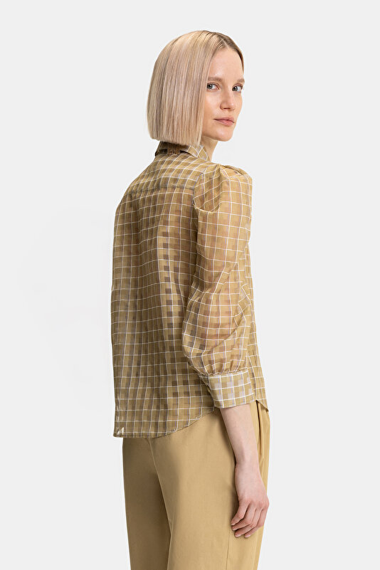 BLUE 3/4 SLEEVES SHIRT 2