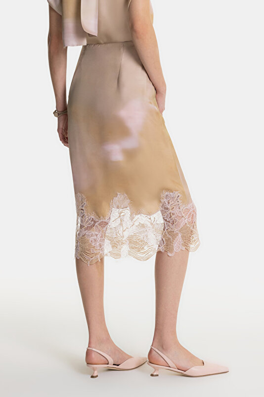 BEIGE MIDI SKIRT 3