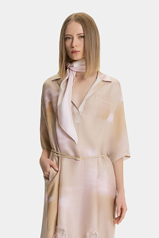 PINK SHORT SLEEVE DRESS 3