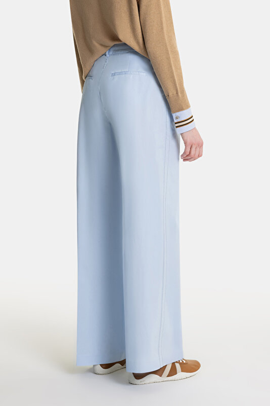 BLUE WIDE LEG TROUSERS 3