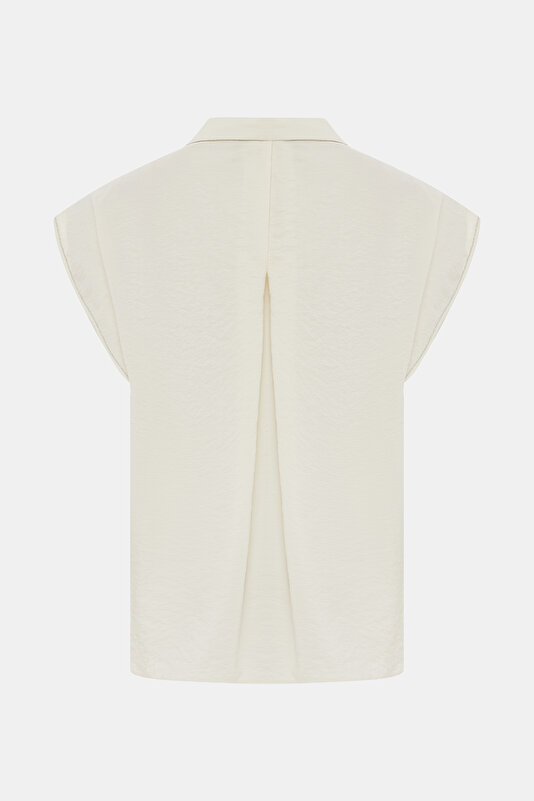 ECRU OFF THE SHOULDER SHIRT 2