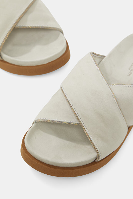 GREY LEATHER SLIPPER 4