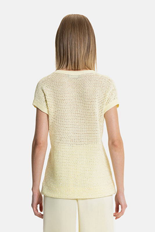 ECRU V NECK TRICOT 2