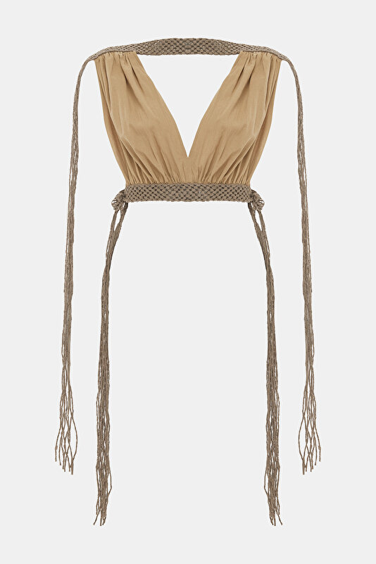 LIGHT BROWN BLOUSE