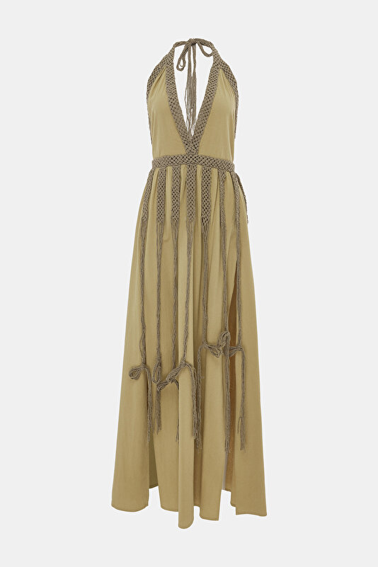 LIGHT BROWN DRESS