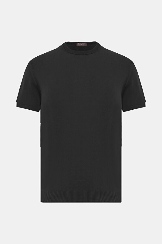 BİSİKLET YAKALI KISA KOL KOTON KREP TRİKO T.SHIRT