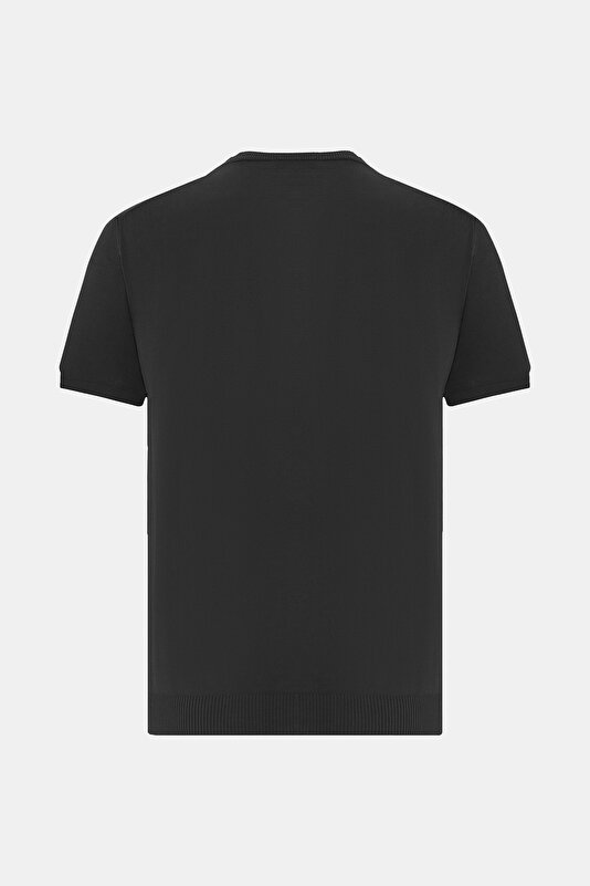 BİSİKLET YAKALI KISA KOL KOTON KREP TRİKO T.SHIRT 2