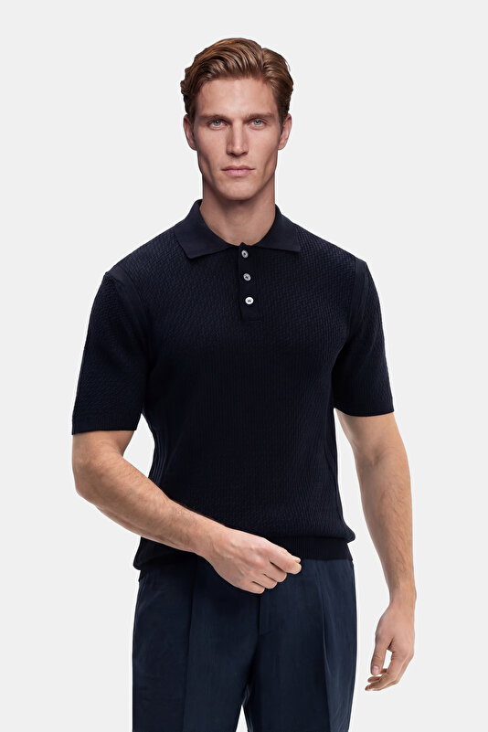 POLO YAKA KISA KOL JAKARLI TRİKO TSHIRT