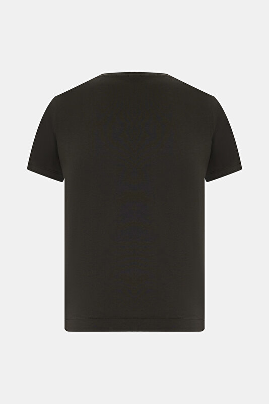 V YAKALI KISA KOL T-SHIRT 2