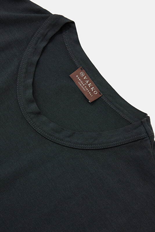 BLACK BICYCLE COLLAR SHORT SLEEVE TSHIRT 3