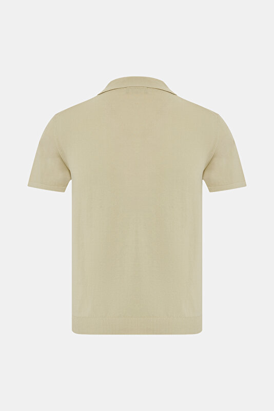 POLO YAKA KISA KOL KOTON KREP TRİKO T-SHIRT 2