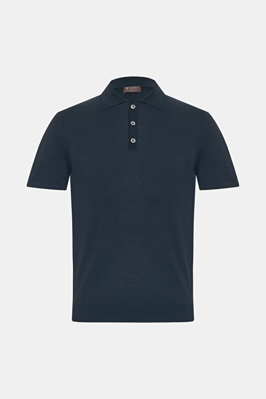 POLO YAKA KISA KOL KOTON KREP TRİKO T-SHIRT