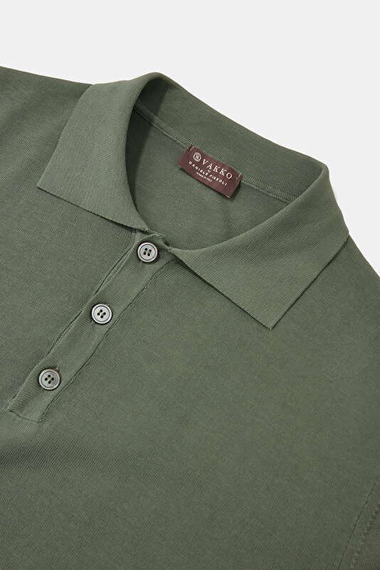 POLO YAKA KISA KOL KOTON KREP TRİKO T-SHIRT 3