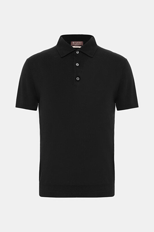 BİSİKLET YAKALI KISA KOL LİKRALI KETEN T-SHIRT