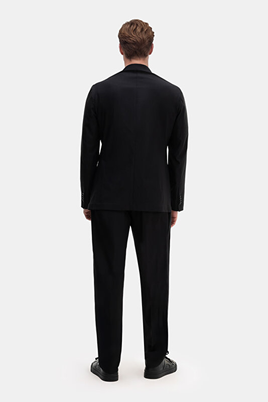 BLACK WOOL POLYAMIDE SUIT 2