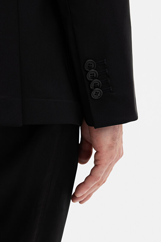 BLACK WOOL POLYAMIDE SUIT 4