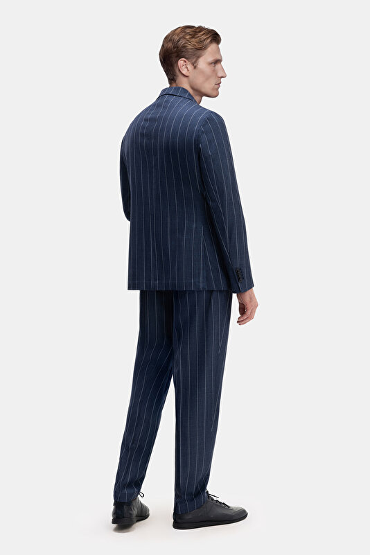 NAVY BLUE WOOL/SILK SUIT 2