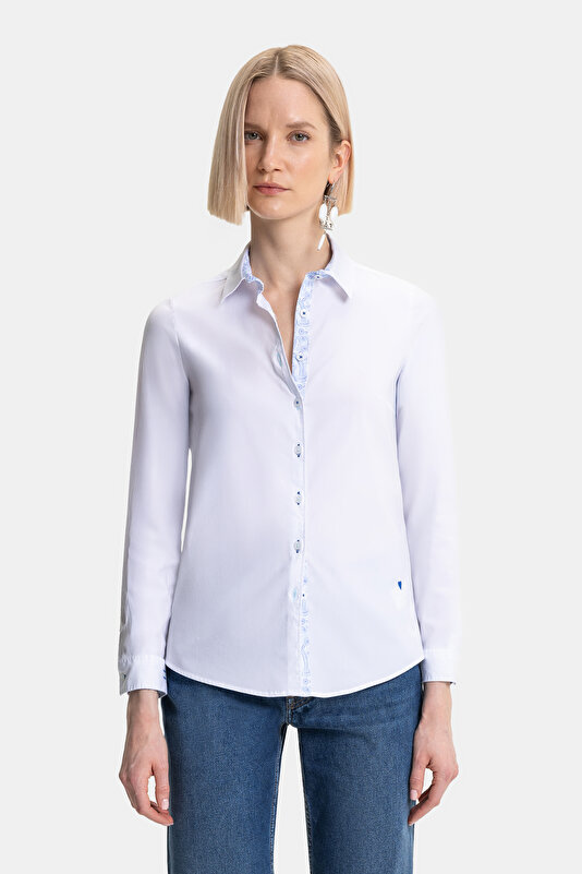 WHITE LONG SLEEVE SHIRT