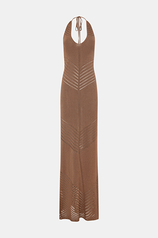 LIGHT BROWN DRESS
