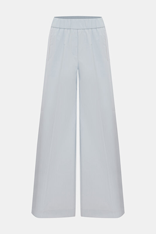 GREY WIDE LEG TROUSERS