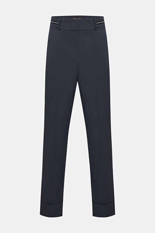 DARK NAVY BLUE SKINNY LEG TROUSERS