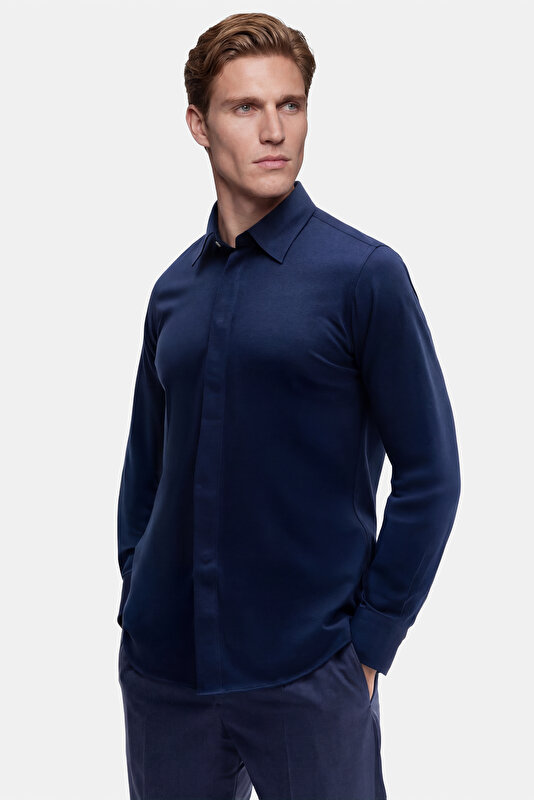 PAMUK KETEN JERSEY SPOR GÖMLEK 4