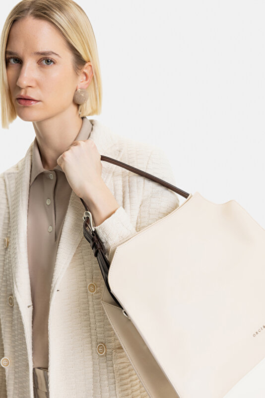 ECRU SURPLICE NECKLINE (CROSS-OVER NECKLINE) JACKET 3