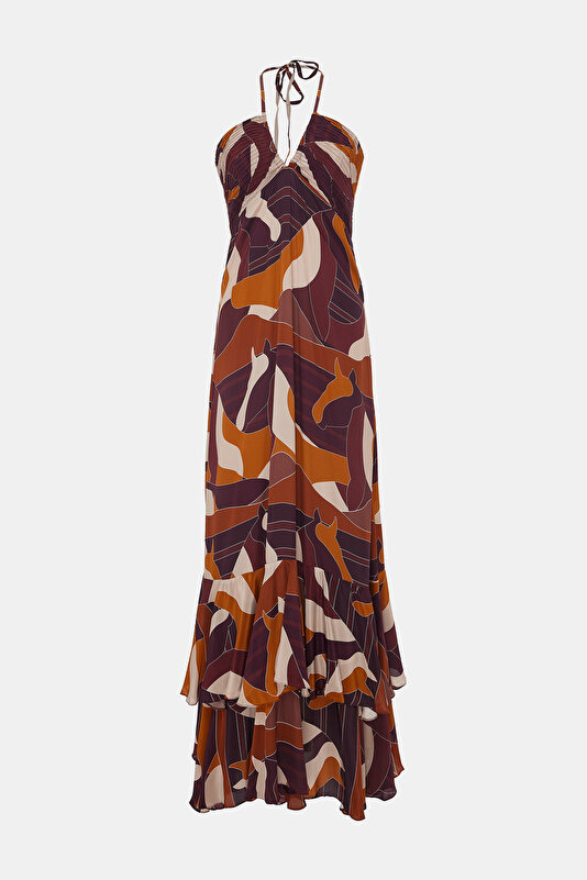 BROWN DRESS