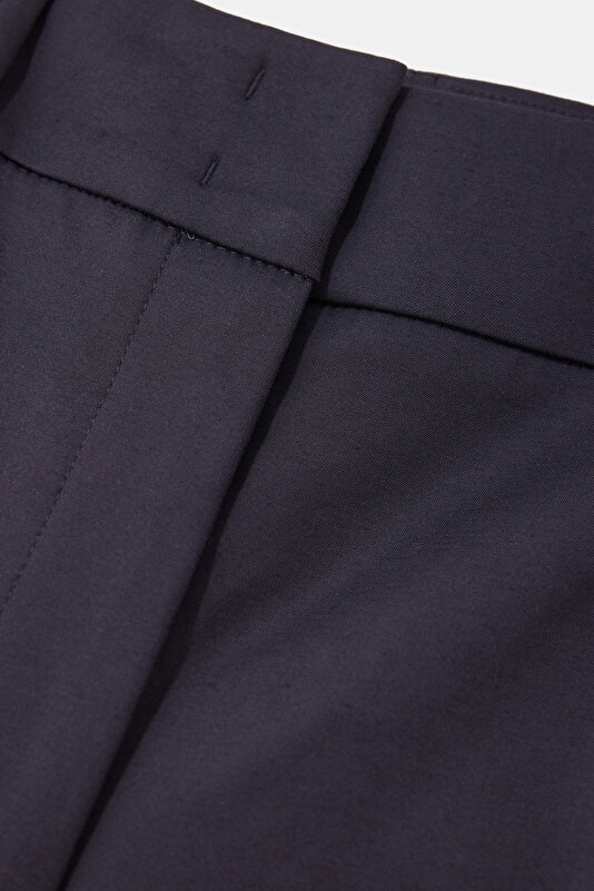 NAVY BLUE WIDE LEG TROUSERS 3