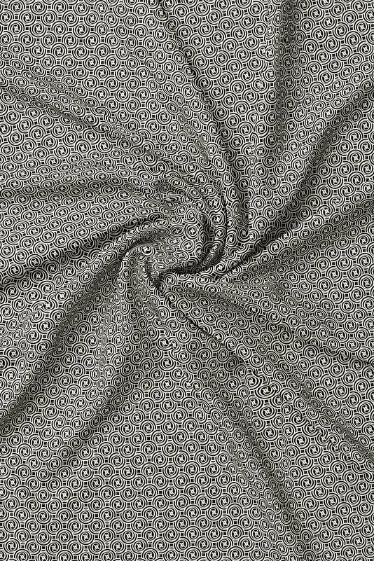 ECRU MONOGRAM TWILL SCARF 2
