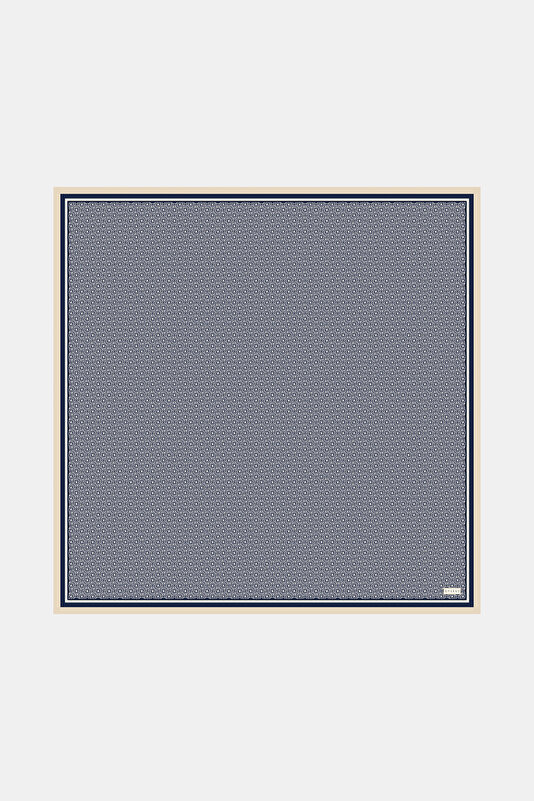 ECRU MONOGRAM TWILL SCARF