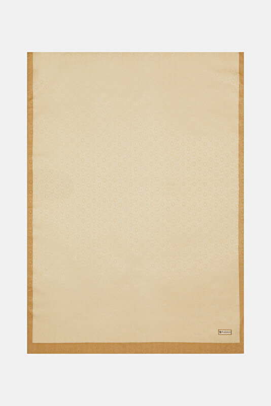 LIGHT BEIGE COTTON/SILK SHAWL