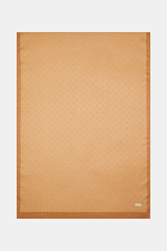 LIGHT BROWN COTTON/SILK SHAWL