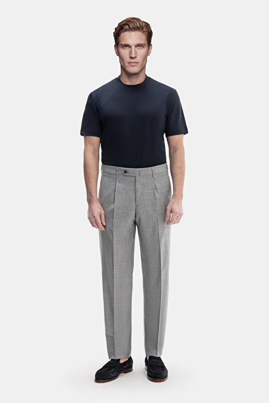 GREY SERGE TROUSERS
