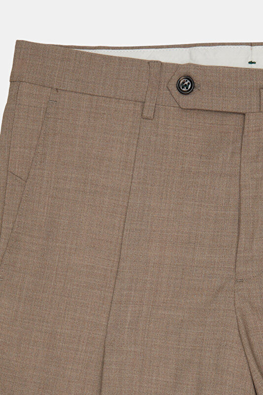 BEIGE WOOL/SILK BERMUDA 3