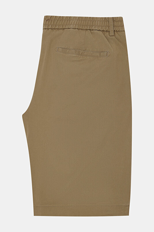 DARK GREEN LYOCELL COTTON BERMUDA 2