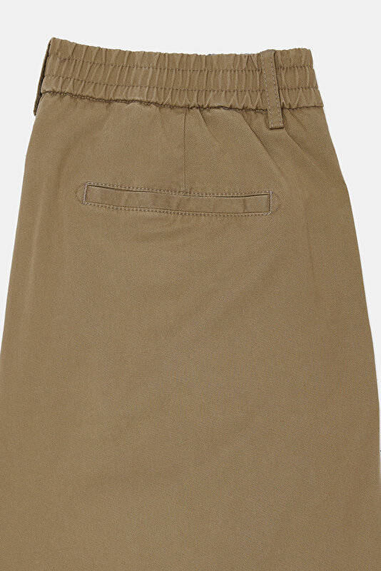 DARK GREEN LYOCELL COTTON BERMUDA 3