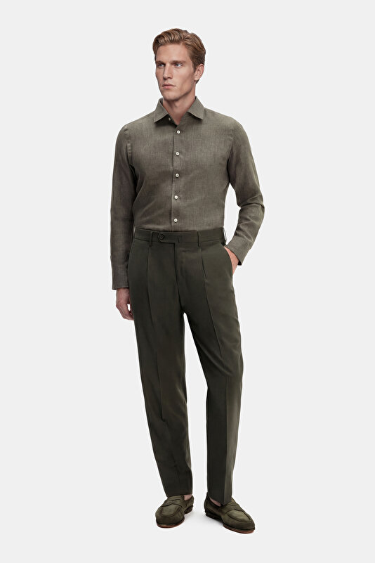 DARK KHAKI SERGE TROUSERS
