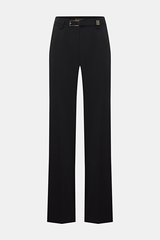 BLACK STRAIGHT CUT TROUSERS 4
