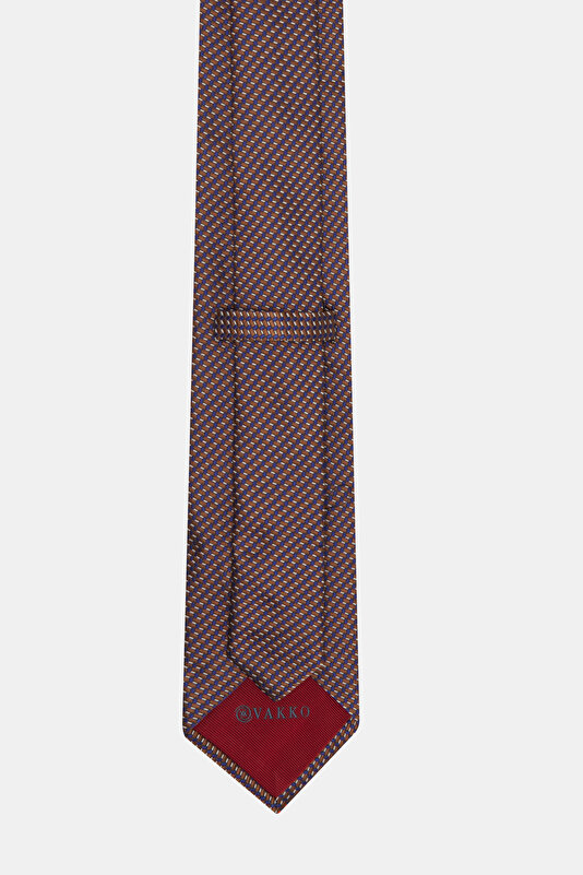 MICRO DESENLİ İPEK KRAVAT 3
