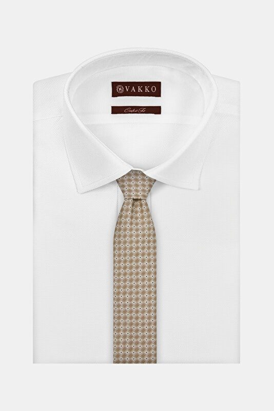 EXCLUSİVE MICRO DESENLİ İPEK KRAVAT 2