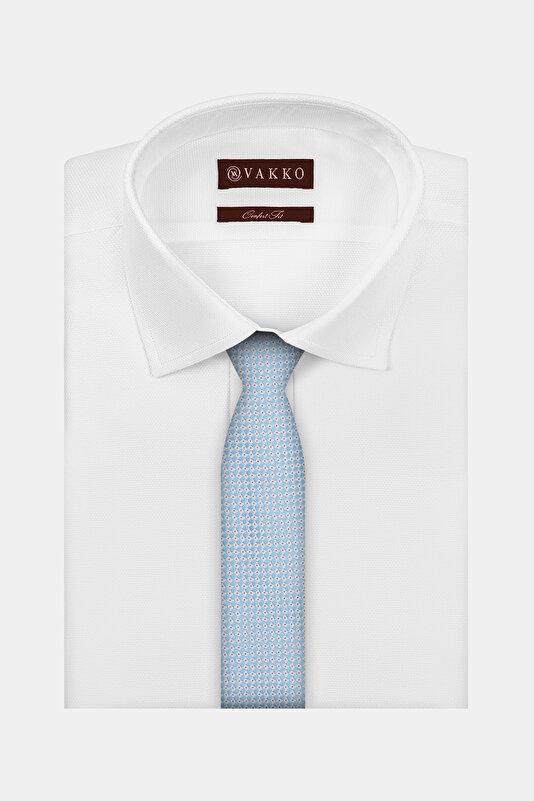 MICRO DESENLİ İPEK KRAVAT 2