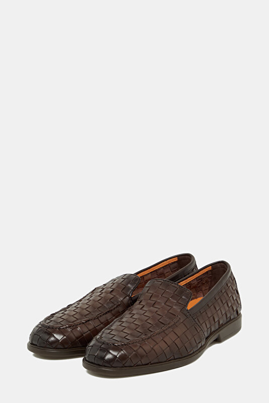 ÖRGÜ DERİ LOAFER AYAKKABI 2