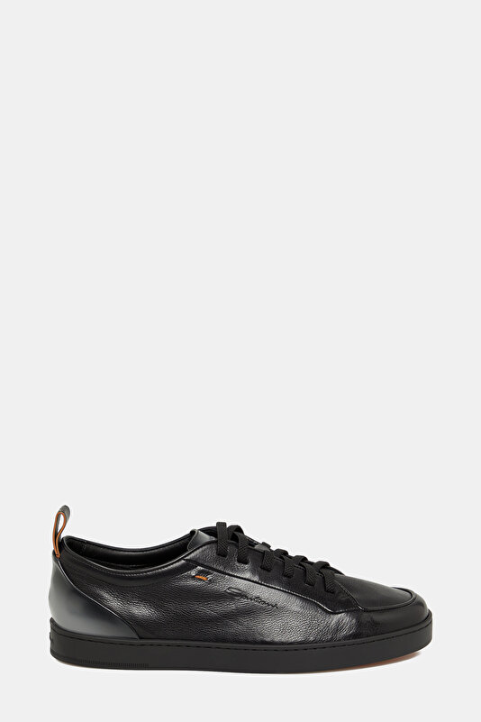 BAĞCIKLI DERİ SNEAKER AYAKKABI