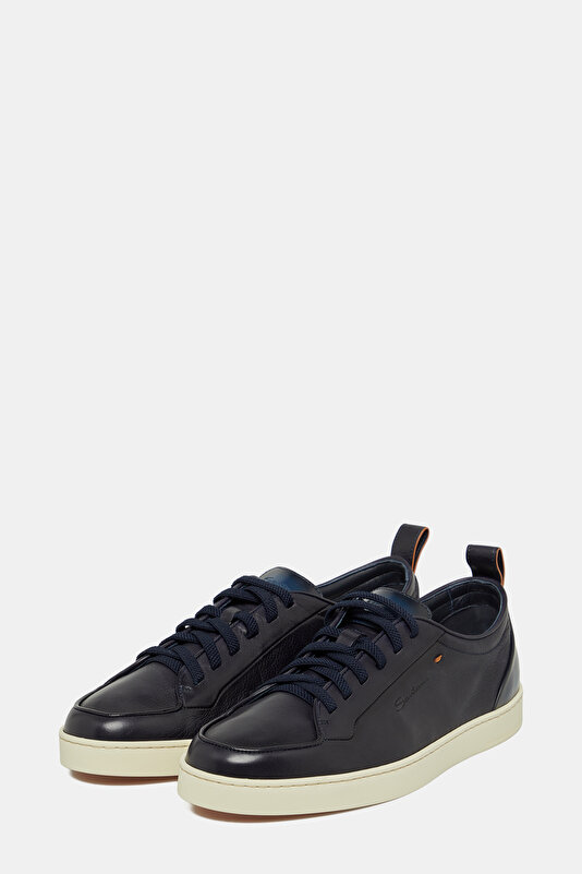 BAĞCIKLI DERİ SNEAKER AYAKKABI 2