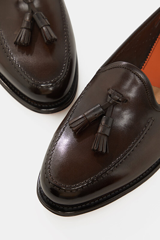 PÜSKÜLLÜ DERİ LOAFER AYAKKABI 4