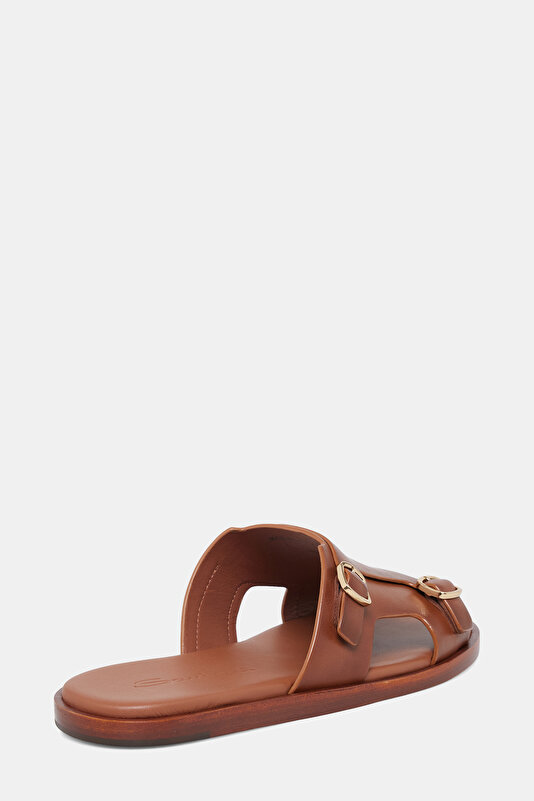 TAN LEATHER SLIPPER 3