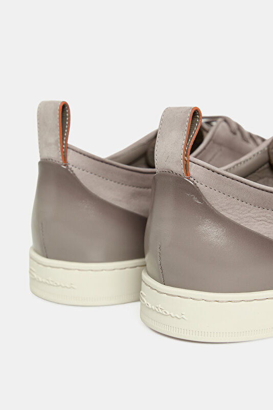 BAĞCIKLI SÜET DERİ SNEAKER AYAKKABI 4